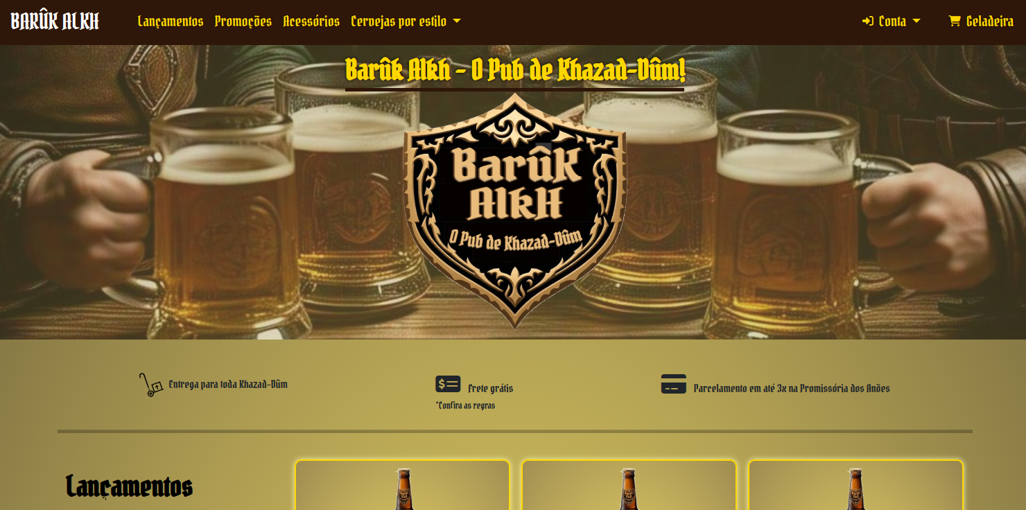 Imagem E-Commerce de Cervejas